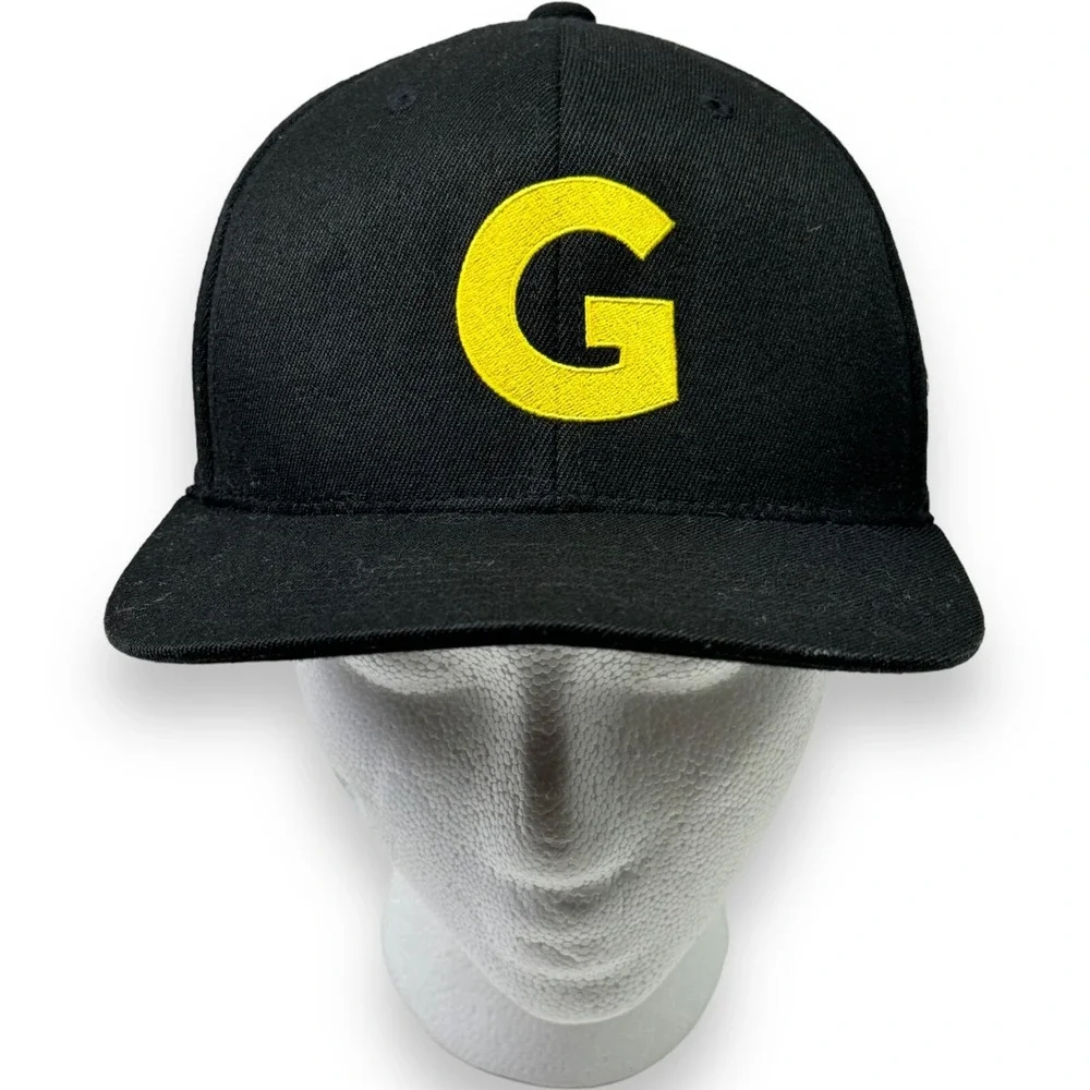 Good Food Does Good Hat Cap Yupoong 110 Flexfit Tech Flat Bill Black Adjustable